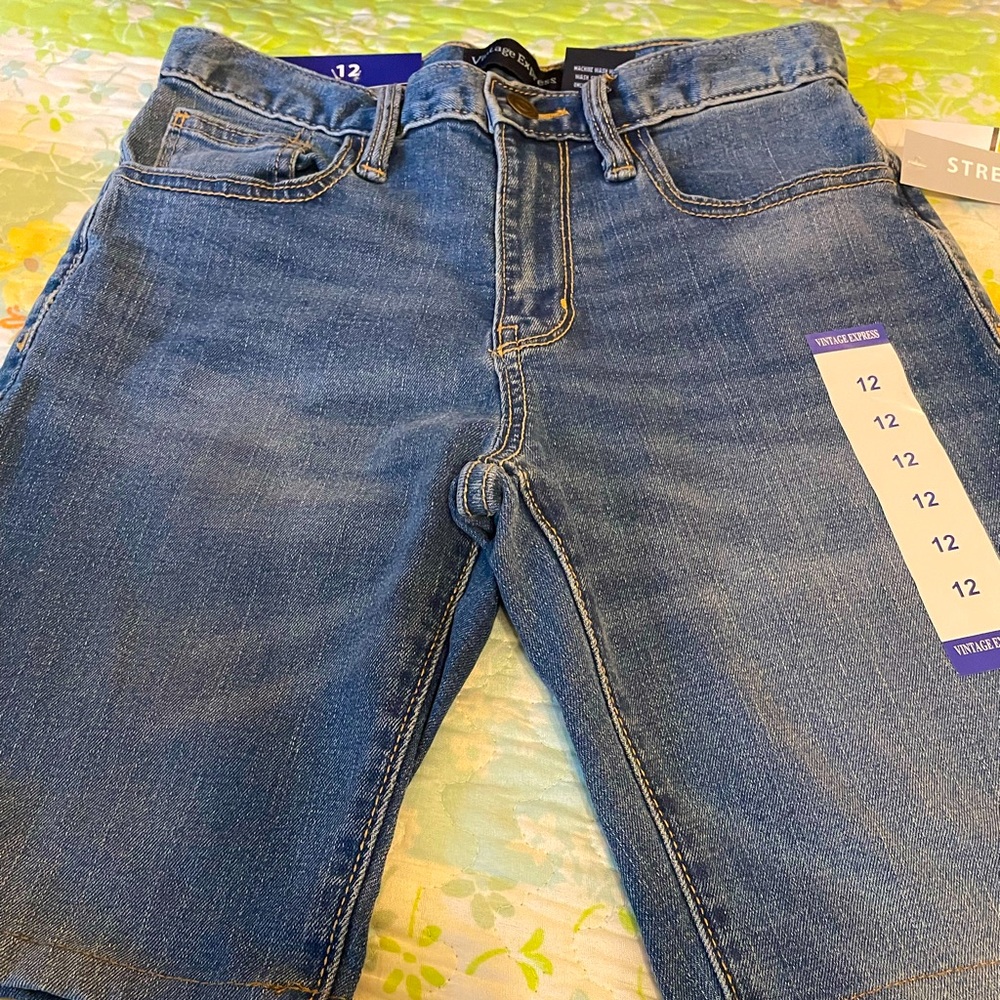 Girls stretch long length shorts